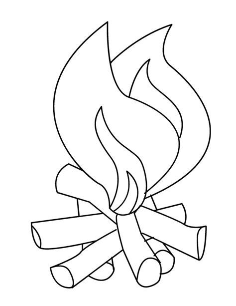 campfire coloring pages getcoloringpagescom