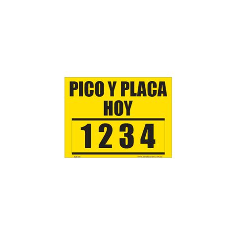 pico  placa arquetipo senalizacion