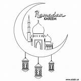 Ramadan Pages Coloriage Islamic Mubarak Adabi Malvorlagen Islamische Colorier Enfant sketch template