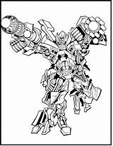 Transformer Ironhide Optimus Colorear Colouring sketch template