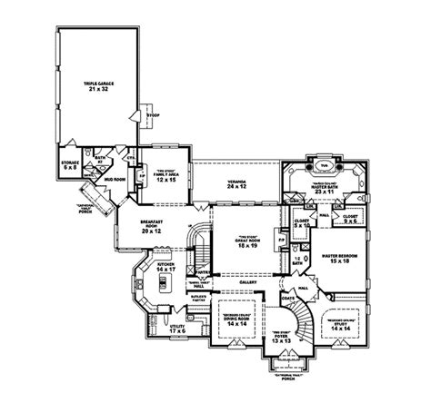 ardara english luxury home plan   search house plans