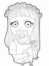 Melanie Martinez Coloring Pages Book Drawing Template Getdrawings Cartoon sketch template