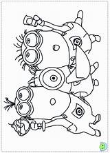 Coloring Minions Pages Despicable Minion Color Kids Dinokids Birthday Printable Print Boys Sheets Girls Book Drawing Adult Getdrawings Coloringpage Banana sketch template