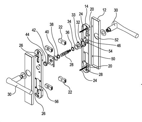 pin  door latch parts terminology