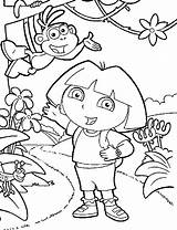 Dora Coloring Explorer Path Boots Right Find Characters Popular Netart Coloringhome sketch template