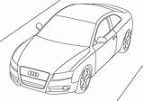 Audi Coloring Pages Raskraska sketch template