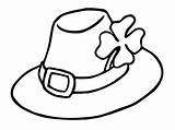Hat Coloring Pages Sketch Floppy Woman Template Clover sketch template