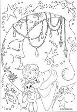 Coloring Pages Adult Printable Kids Ashley Cute Moon Colouring Print Sheets Books Book Gems Adults Mandala Color Patterns Embroidery Christmas sketch template