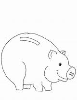 Coloring Bank Piggy Color Luna Pages Library Clipart Popular Line sketch template