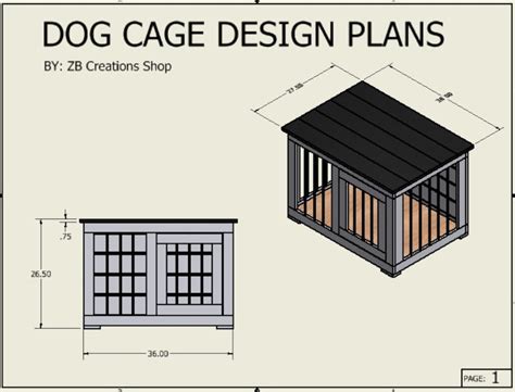 custom dog kennel plans etsy