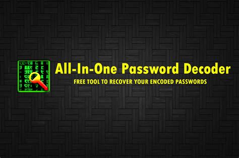 password decoder  tool  recover  encoded