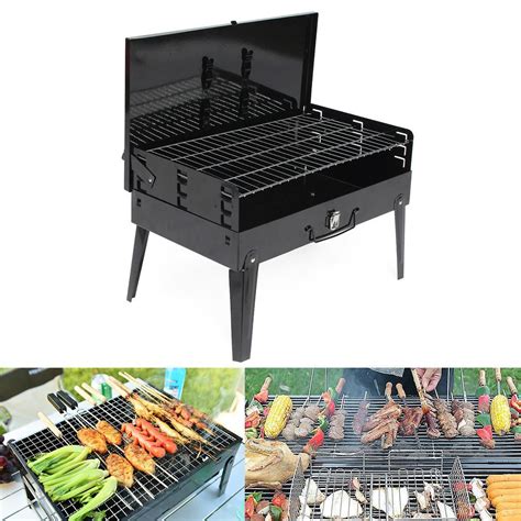 xxcm outdoor folding garden charcoal barbeque patio portable large cooking