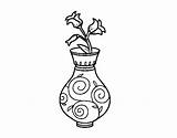 Vase Coloring Getcolorings Bellflower sketch template