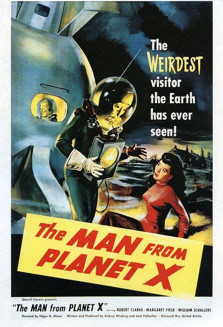 the 1951 classic sci fi movie poster the man from planet x scifidelic classic sci fi