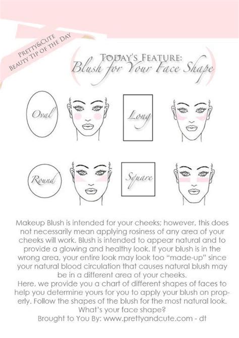 how to apply blush for your face shape