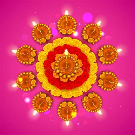 decorated diwali diya  flower rangoli illustration  decorated diwali diya  sponsored