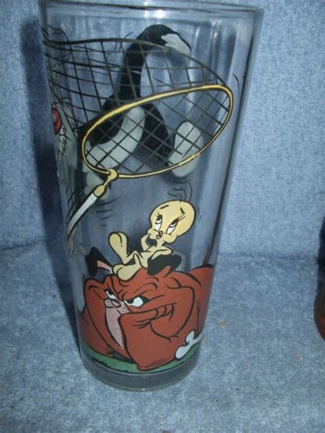 Tweety Sylvester Spike Looney Tunes Drinking Glass 1976 Pepsi Collector