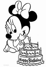 Coloring Mouse Mickey Pages Baby Birthday Minnie Library Clipart 1st sketch template
