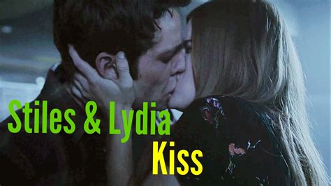 stiles and lydia kiss scene 6x10 teen wolf youtube