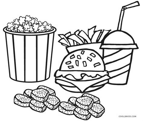 printable food coloring pages  kids coolbkids