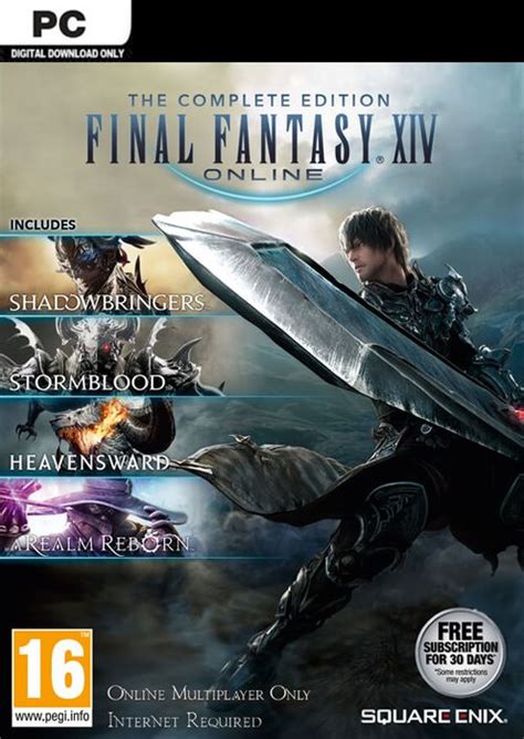 Final Fantasy Xiv 14 Online Complete Edition Inc Shadowbringers Pc