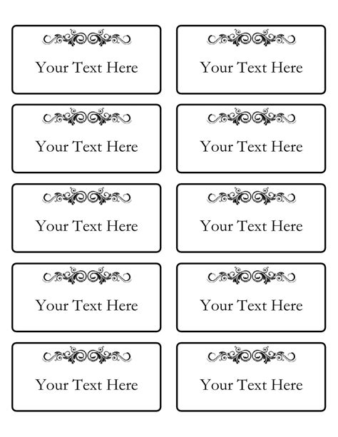 printable  tag templates word  picture ideas