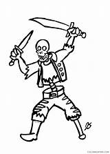 Pirate Skeleton Pages Coloring Getcolorings sketch template