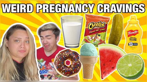 Trying Weird Pregnancy Cravings 🤮😋 Youtube