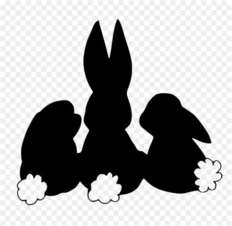 rabbit silhouette hare clip art rabbits vector png