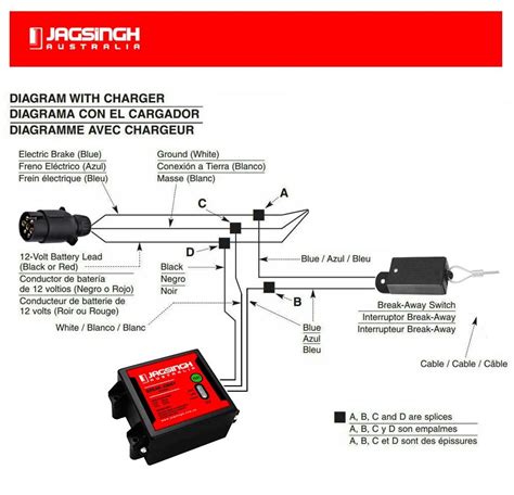 trailer breakaway battery wiring diagrams