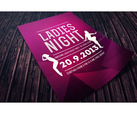 ladies night flyer template psd template for music club