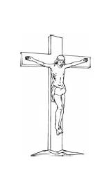 Crucificado Jesucristo Santo Viernes sketch template