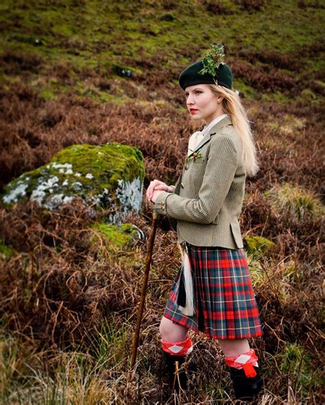 Girl Kilt Scottish Fashion Kilt Tartan Christmas