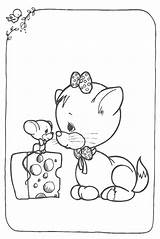 Precious Moments Coloring Pages Animals Cat Angel Para Friends Drawing Colorings Momentos Preciosos Colorir Book Mouse Desenhos Moment Getcolorings Color sketch template