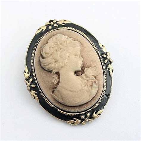 women s fashion style queen head portrait brooch vintage cameo elegant brooch for antique