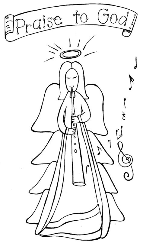 christmas angel coloring pages team colors
