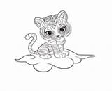 Shine Coloring Pages Shimmer Printable Nahal Genie Monkey Pet Sweet Book sketch template