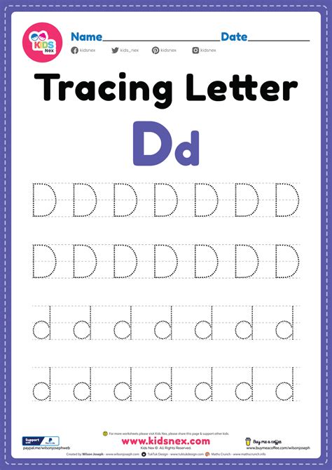 tracing letter  alphabet worksheet  printable