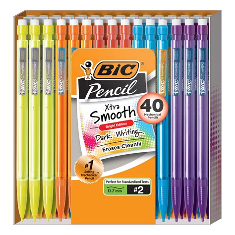 bic xtra smooth mechanical pencil bright edition  mm  count