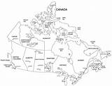 Canada Map Coloring Kids Geography Coloringpagebook Book sketch template