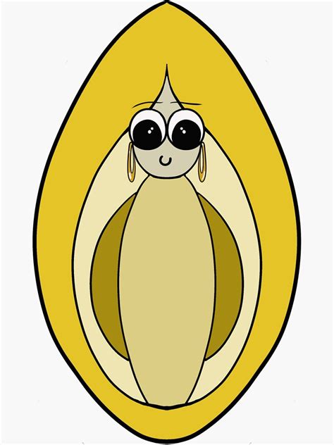 Banana Vagina Sticker For Sale By Socutesunflower Redbubble