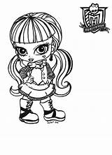Pages Coloring Rzr Getcolorings Monster High sketch template