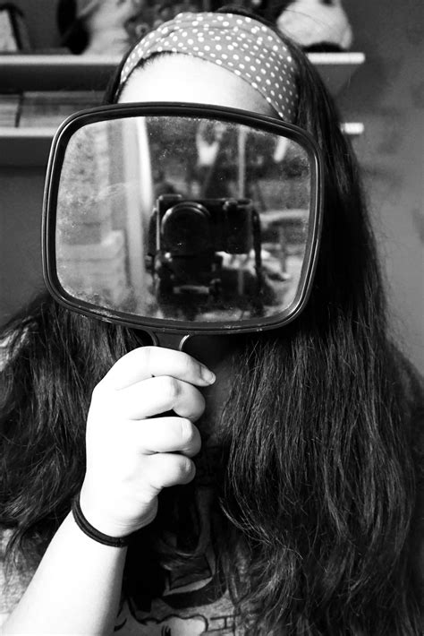 portrait photography mirror camera faceless creative portrait selfie  portrait