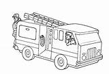 Coloring Fire Pages Truck Printable Kids Print Book Firetruck Trucks Toddlers Cartoon sketch template