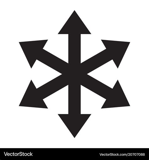 multiple arrow   direction icon royalty  vector