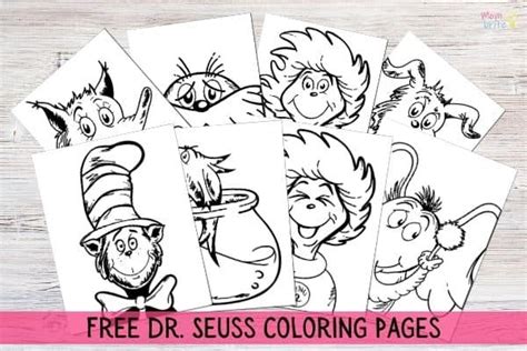 printable dr seuss coloring pages mombrite