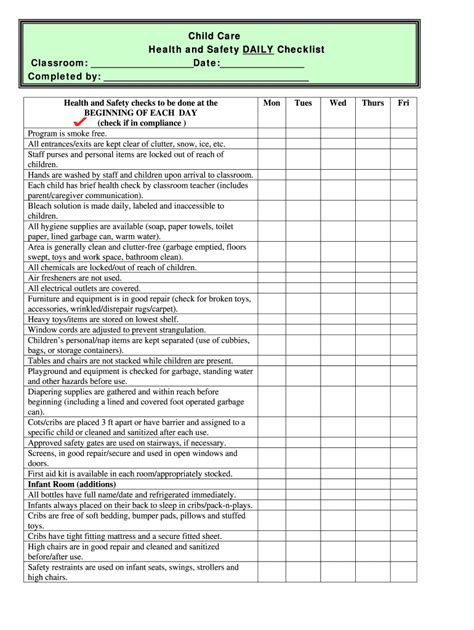 warehouse workplace safety inspection checklist template excel