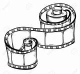 Film Drawing Camera Strip Reel Movie Clipart Drawn Drawings Vector Hand Getdrawings Clipartmag Paintingvalley Collection sketch template