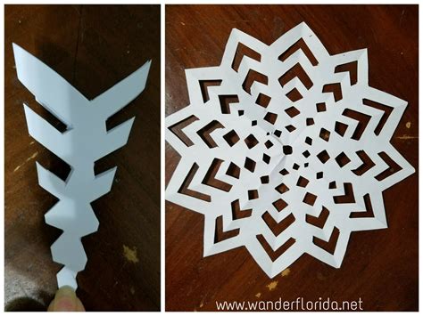 Snowflake Paper Cutting Patterns Origami
