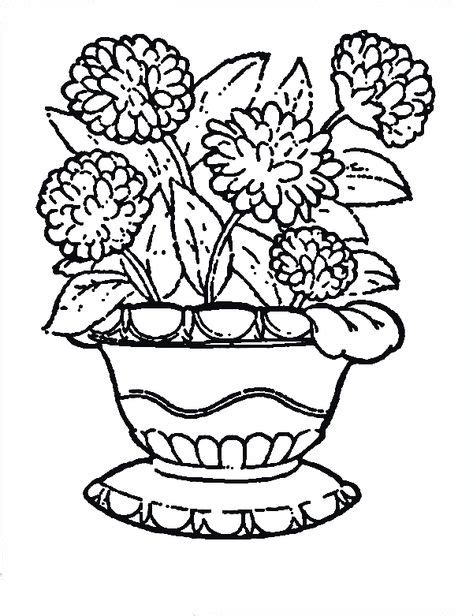 flower pot coloring pages collection flower pots coloring pages